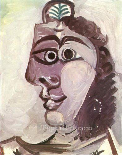 Tete de femme 2 1971 Cubist Oil Paintings